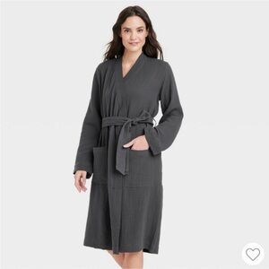Women's 100% Cotton Gauze Robe - Stars
Abover Charcoal Gray m/L